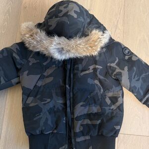 Canada Goose Black Camouflage Puffer Jacket